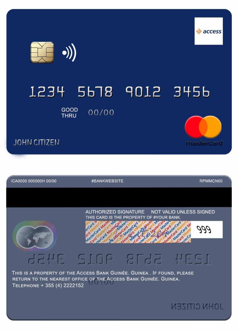 Guinea Access Bank Guinee mastercard